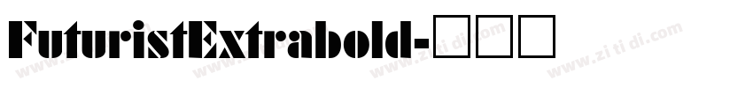 FuturistExtrabold字体转换