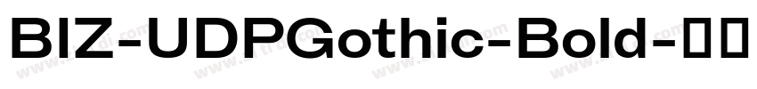BIZ-UDPGothic-Bold字体转换