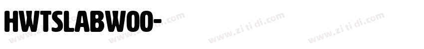 HWTSlabW00字体转换
