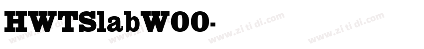 HWTSlabW00字体转换