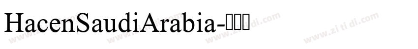 HacenSaudiArabia字体转换