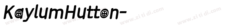 KaylumHutton字体转换