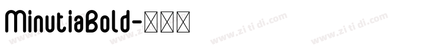 MinutiaBold字体转换