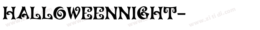 HalloweenNight字体转换