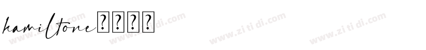 hamiltone字体转换