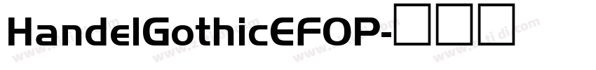 HandelGothicEFOP字体转换