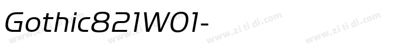 Gothic821W01字体转换