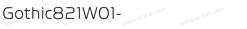 Gothic821W01字体转换