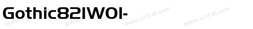 Gothic821W01字体转换
