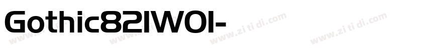 Gothic821W01字体转换