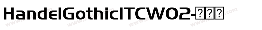 HandelGothicITCW02字体转换