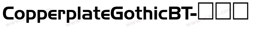 CopperplateGothicBT字体转换