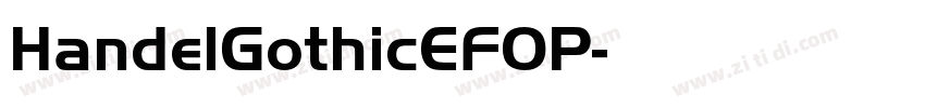 HandelGothicEFOP字体转换