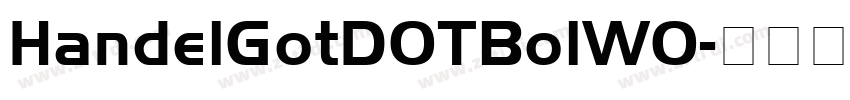 HandelGotDOTBolW0字体转换 HandelGotDOTBolW0字体转换