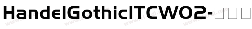 HandelGothicITCW02字体转换
