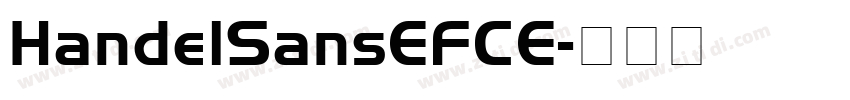 HandelSansEFCE字体转换