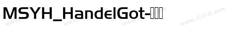 MSYH_HandelGot字体转换