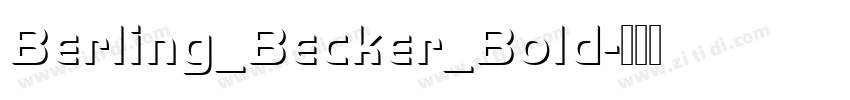 Berling_Becker_Bold字体转换