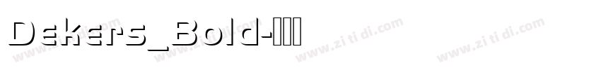 Dekers_Bold字体转换