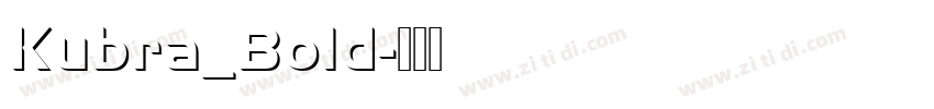Kubra_Bold字体转换