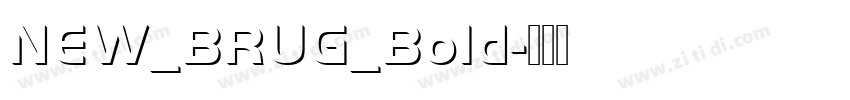 NEW_BRUG_Bold字体转换