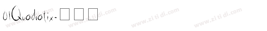01Quadratix字体转换