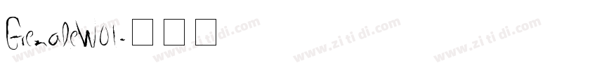 GrenaleW01字体转换