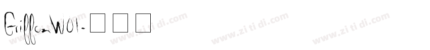 GriffonW01字体转换