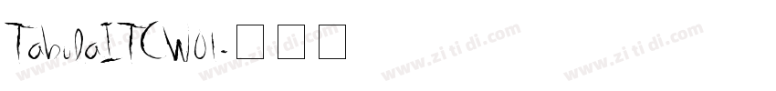 TabulaITCW01字体转换