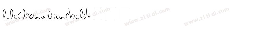 lulocleanw01onebold字体转换