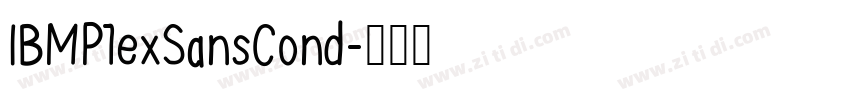 IBMP1exSansCond字体转换 IBMP1exSansCond字体转换