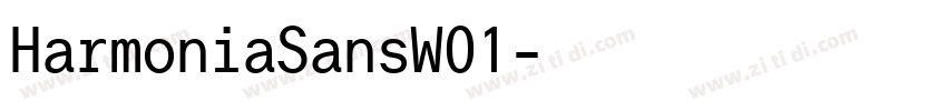 HarmoniaSansW01字体转换