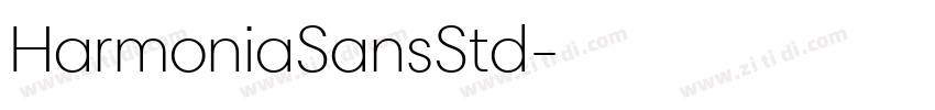 HarmoniaSansStd字体转换