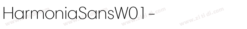 HarmoniaSansW01字体转换