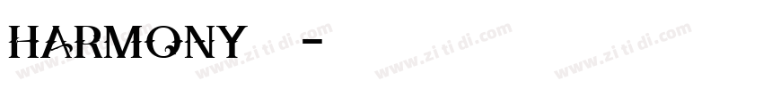 harmony宋体字体转换