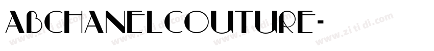 ABChanelCouture字体转换