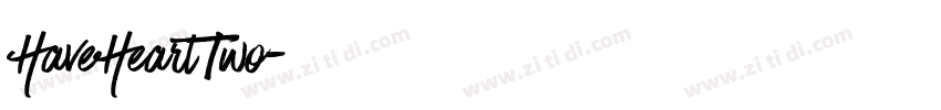 HaveHeartTwo字体转换