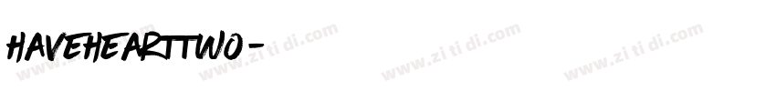 HaveHeartTwo字体转换