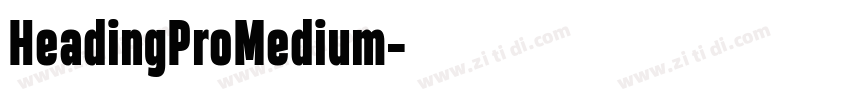 HeadingProMedium字体转换