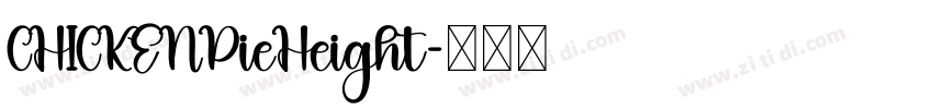 CHICKENPieHeight字体转换