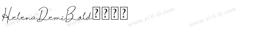 HelenaDemiBold字体转换