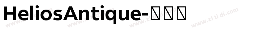 HeliosAntique字体转换