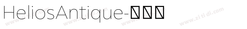HeliosAntique字体转换