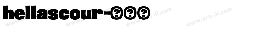 hellascour字体转换
