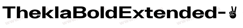 TheklaBoldExtended字体转换