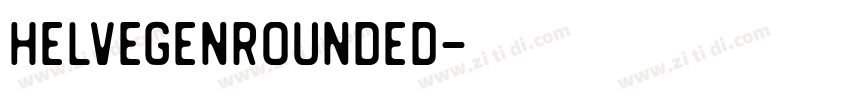 HelvegenRounded字体转换