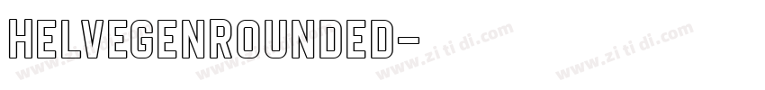 HelvegenRounded字体转换