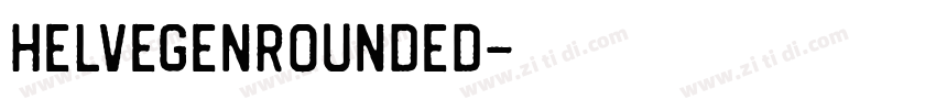 HelvegenRounded字体转换