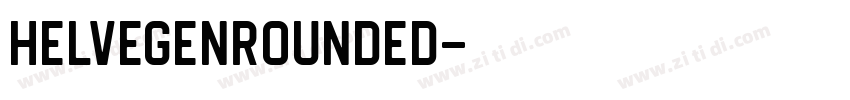 HelvegenRounded字体转换