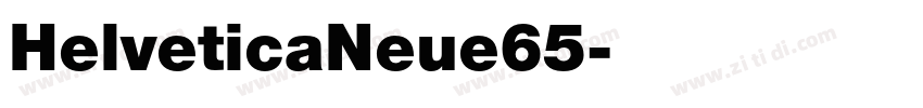 HelveticaNeue65字体转换